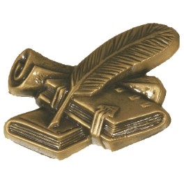 Plume et livre 9.5 cm