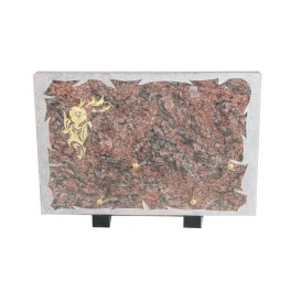 Plaque avec fleur 30*20