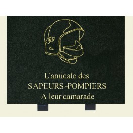 Plaque pompier 30*23