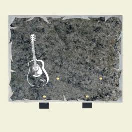 Plaque avec guitare 33*25