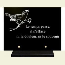 Plaque avec oiseau 25*20