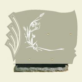 Plaque avec gerbe de blé