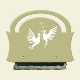 Plaque avec oiseaux