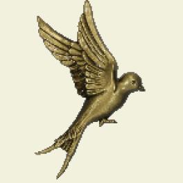 oiseau en vol 14cm