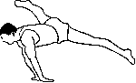 Gymnaste masculin motif gravure