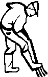 Jardinier avec b�che