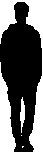 Silhouette homme de dos