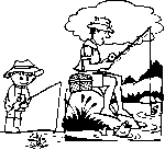 Pecheur avec enfant