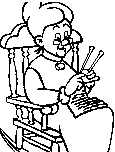 tricoteuse cartoon